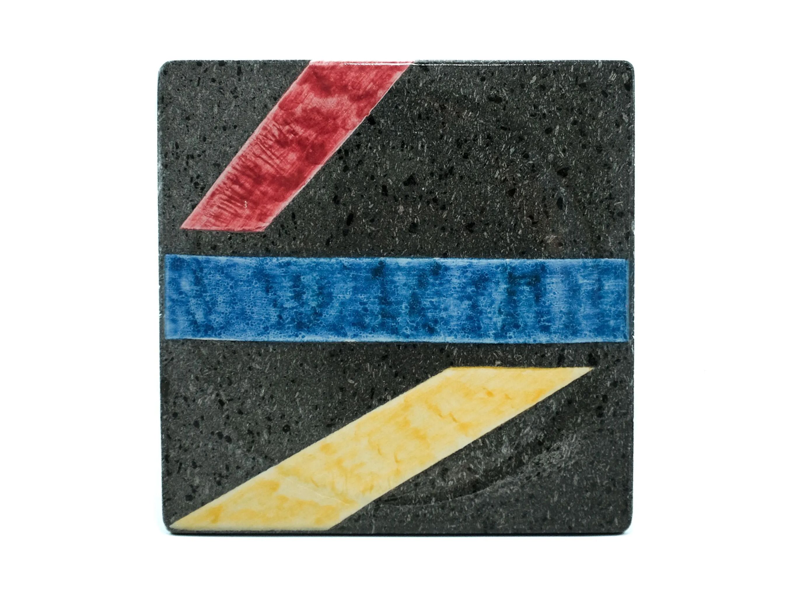 Scavatasche / квадратный центральный элемент из лавового камня Etnea Cuorelavico тропы ARCH-00038937 - Вид №1