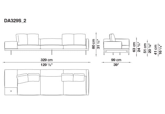 Кожаный диван B&B Italia док ARCH-00130675 - Вид №98