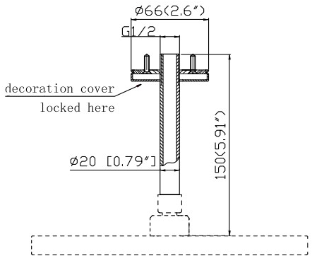 JEE-O Подвесной кронштейн для душа Slimline 801-6810/20/30-3/4 - Вид №4