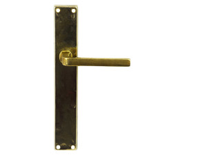 Латунная ручка на пластине