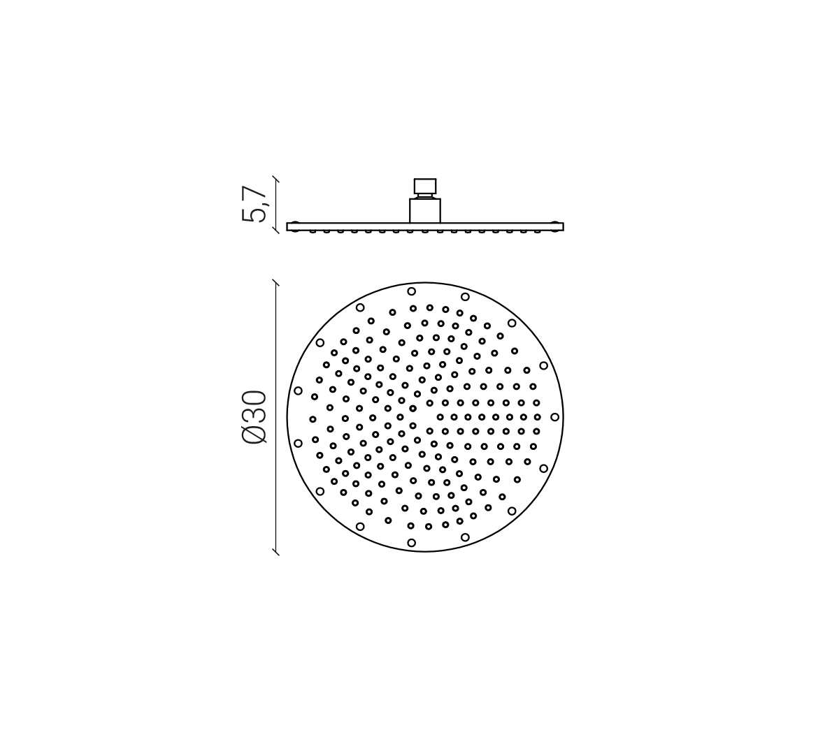 Ex.T Sleek Душевая головка comp-EXSO30SLCR  - Вид №3