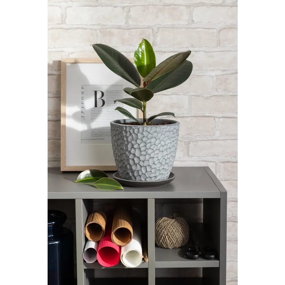 Santreyd Горшок «Манго» — бетонный кашпо с рельефной фактурой 82113274 STLM-0019382 - Вид №2