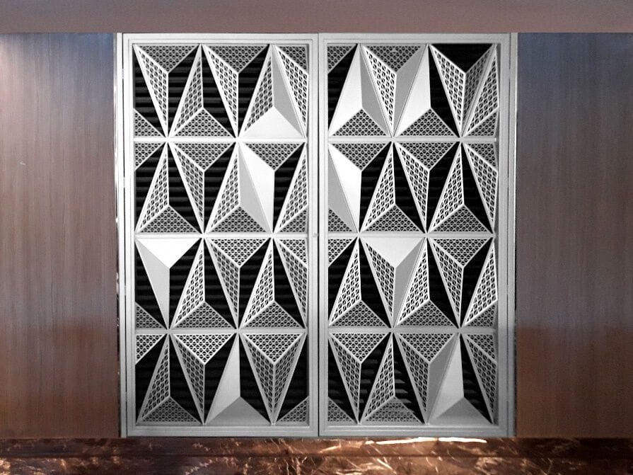 Окрашенная стальная дверь Crestani 2000 OPTICAL ARCH-00016210