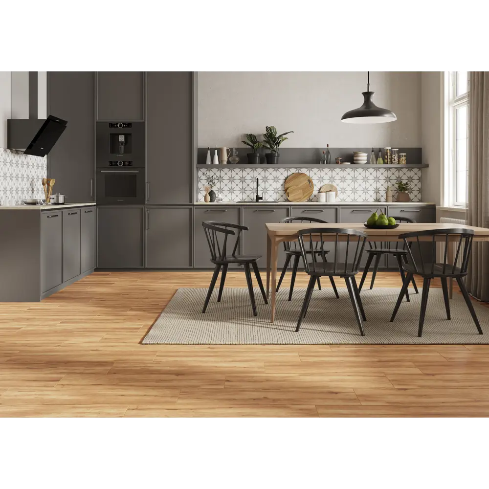 Interio Керамогранит под дерево бежевый 21.8×89.8 см 89440175 Santreyd STLM-1580678 - Вид №3