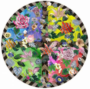 moooi Ковер из ткани с цветочным рисунком