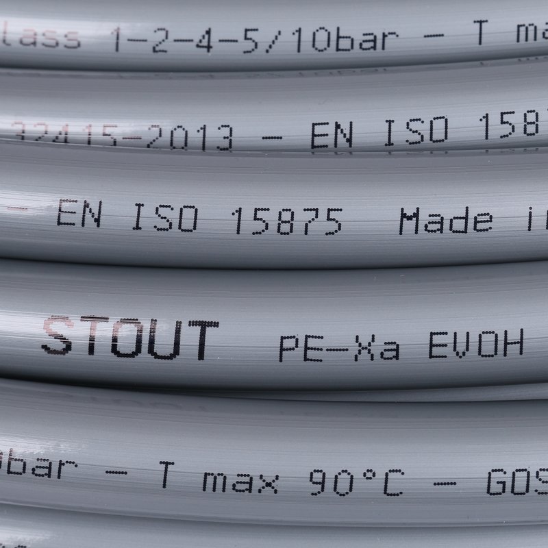 Труба из сшитого полиэтилена 16х2,2 (PEX-a) STOUT - бухта 500 м SPX0001501622 - Вид №1