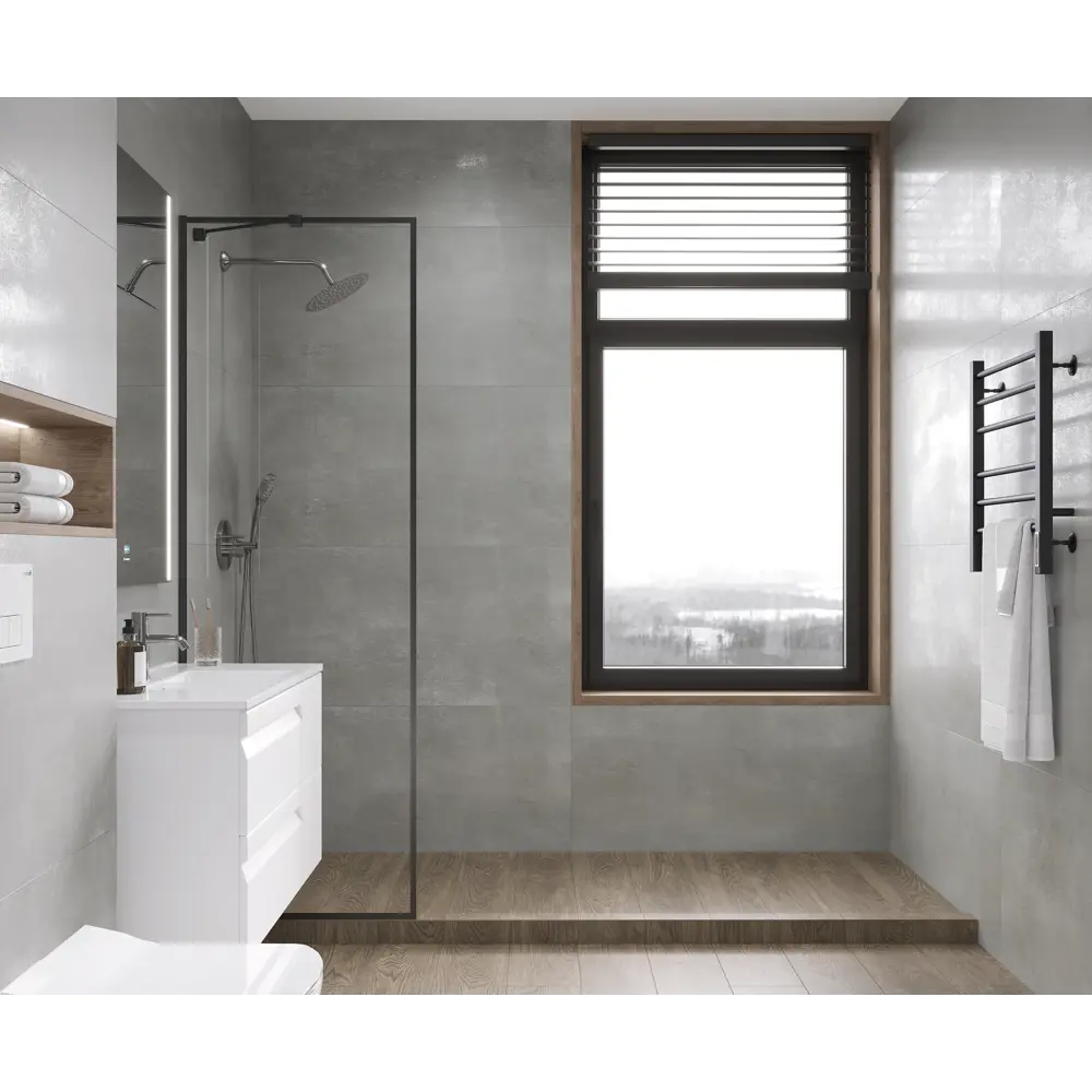 Керамогранит Ceradim Calgary Grey 60x120 - матовый серый для интерьера 89367346 STLM-0949040 - Вид №4