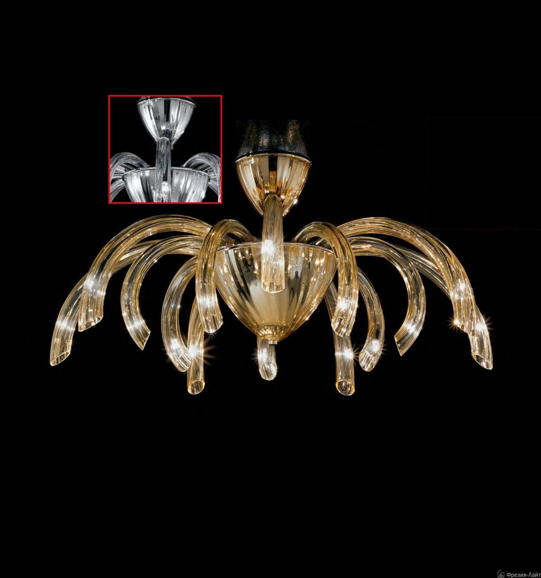 Sylcom 2022/14 CR cromo/crist люстра потолочная 87210