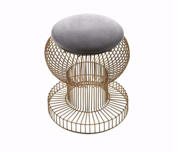 Hamilton Conte Paris Низкий металлический табурет sun-id-1423899 - Вид №1