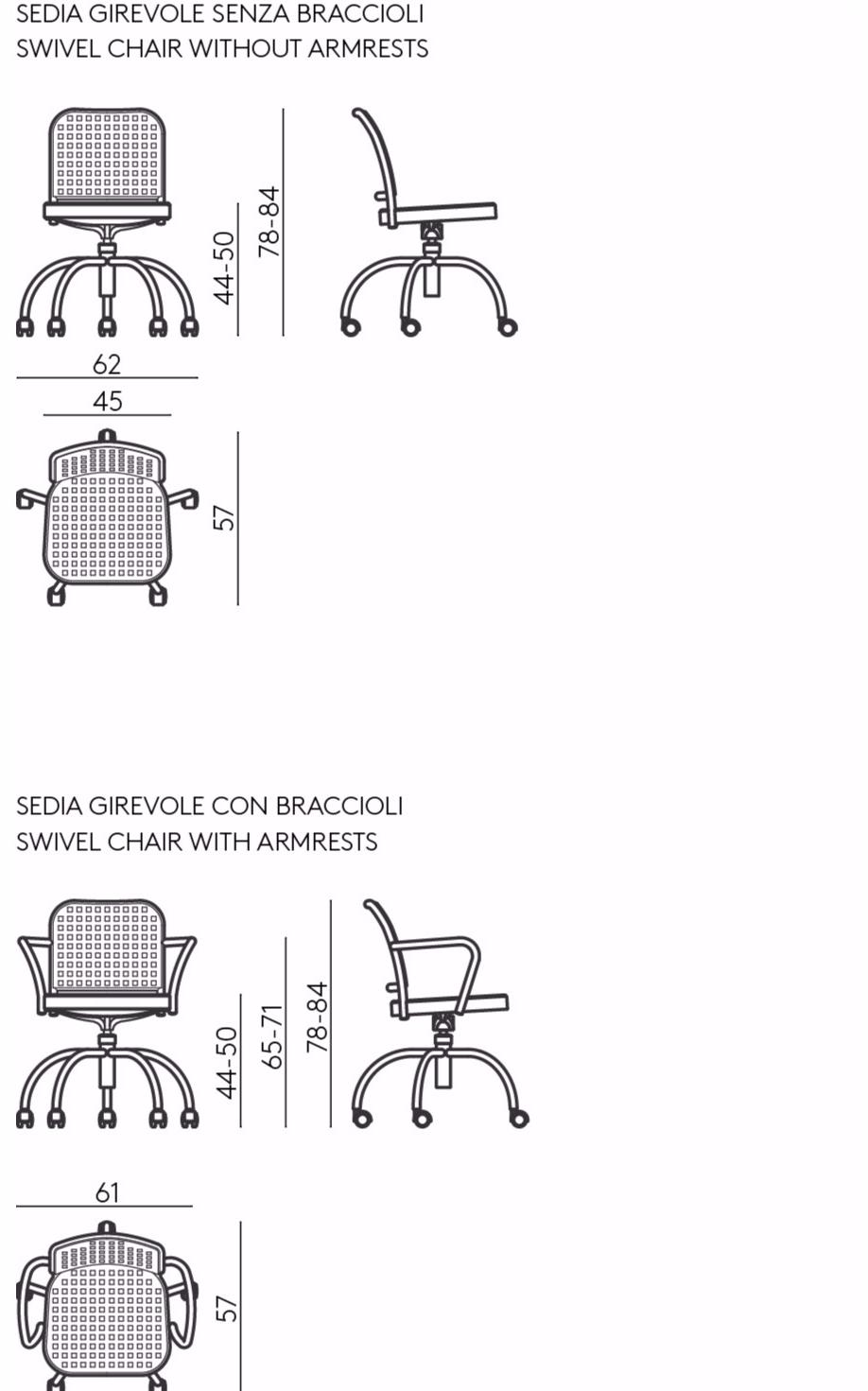 DE PADOVA Вращающееся кресло из полипропилена на колесиках sun-id-1352955 - Вид №1