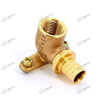 REHAU Водорозетка надвижная 20-Rp 1/2" RХ корот. (бронза) 366100