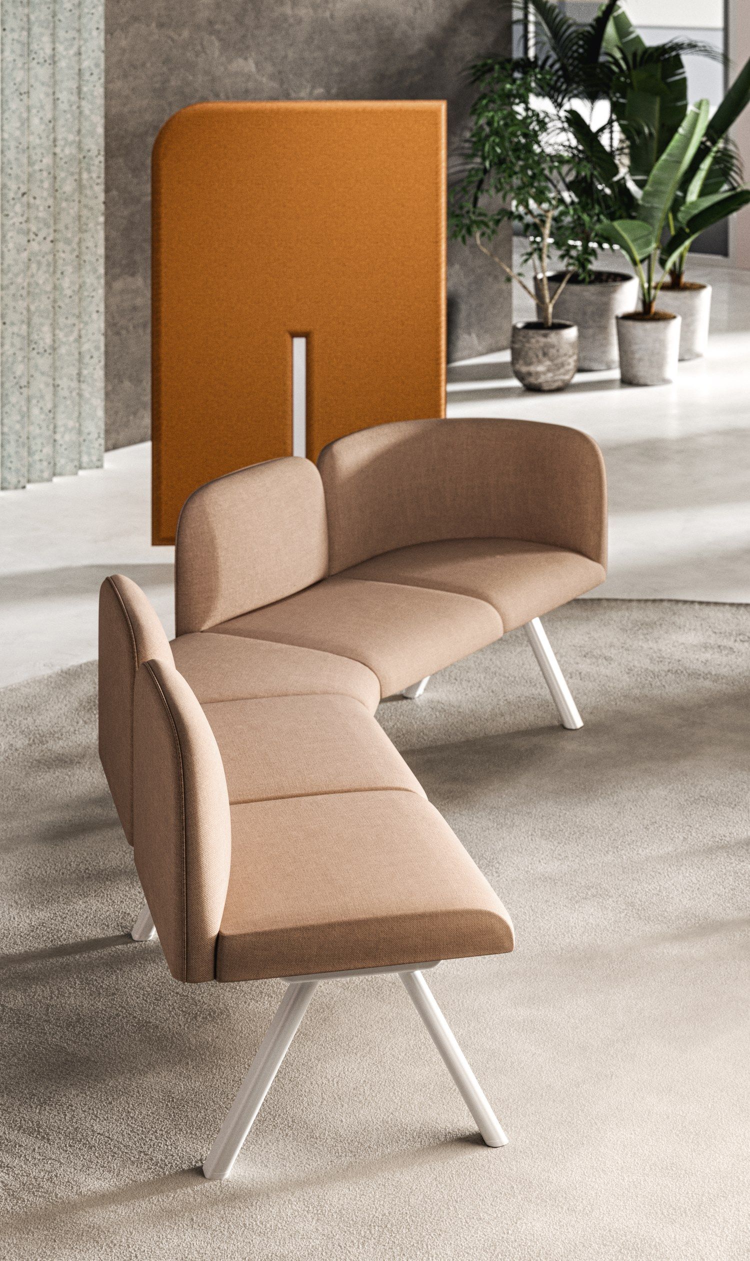 Ткань отдельно стоящая звукопоглощающая перегородка GABER TUNE FREE-STANDING ARCH-00075873 - Вид №4