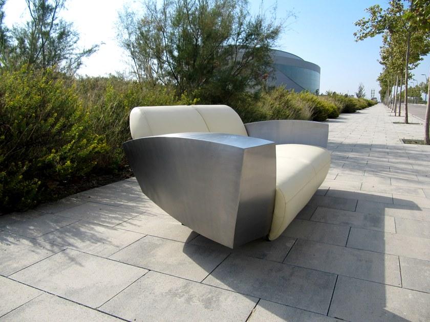 ICI ET LÀ 3-х местный кожаный диван Handmade metal furniture by ici et là Sse06 - Вид №5