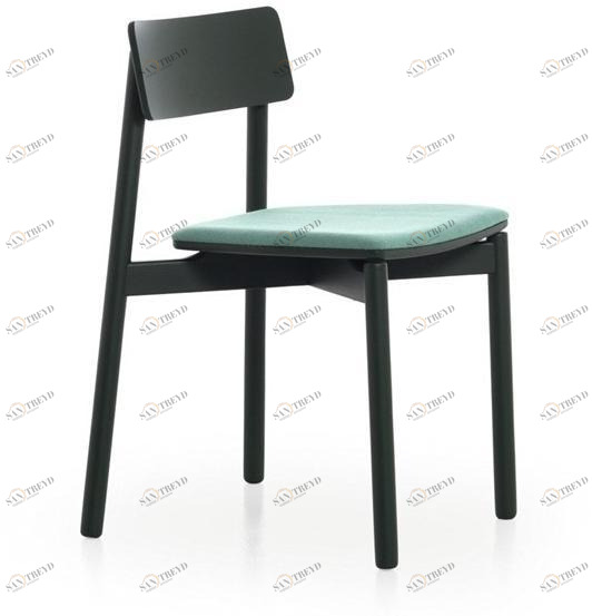 Very Wood Штабелируемый стул со встроенной подушкой Rib sun-id-1501990