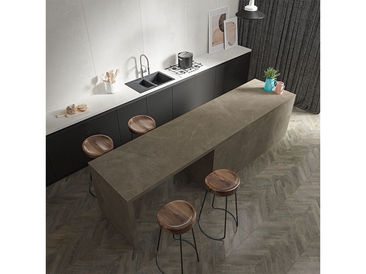 Мебель из керамогранита с мраморным эффектом Kaleseramik плиты ARCH-00100758 - Вид №1