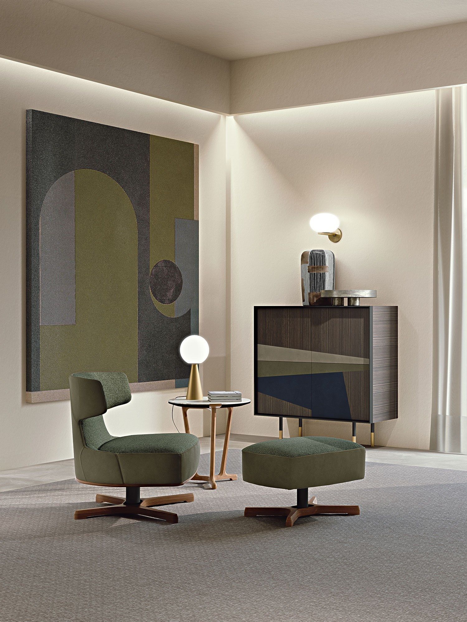 Деревянный шкаф с распашными дверцами Frigerio Norman ARCH-00061062 - Вид №4