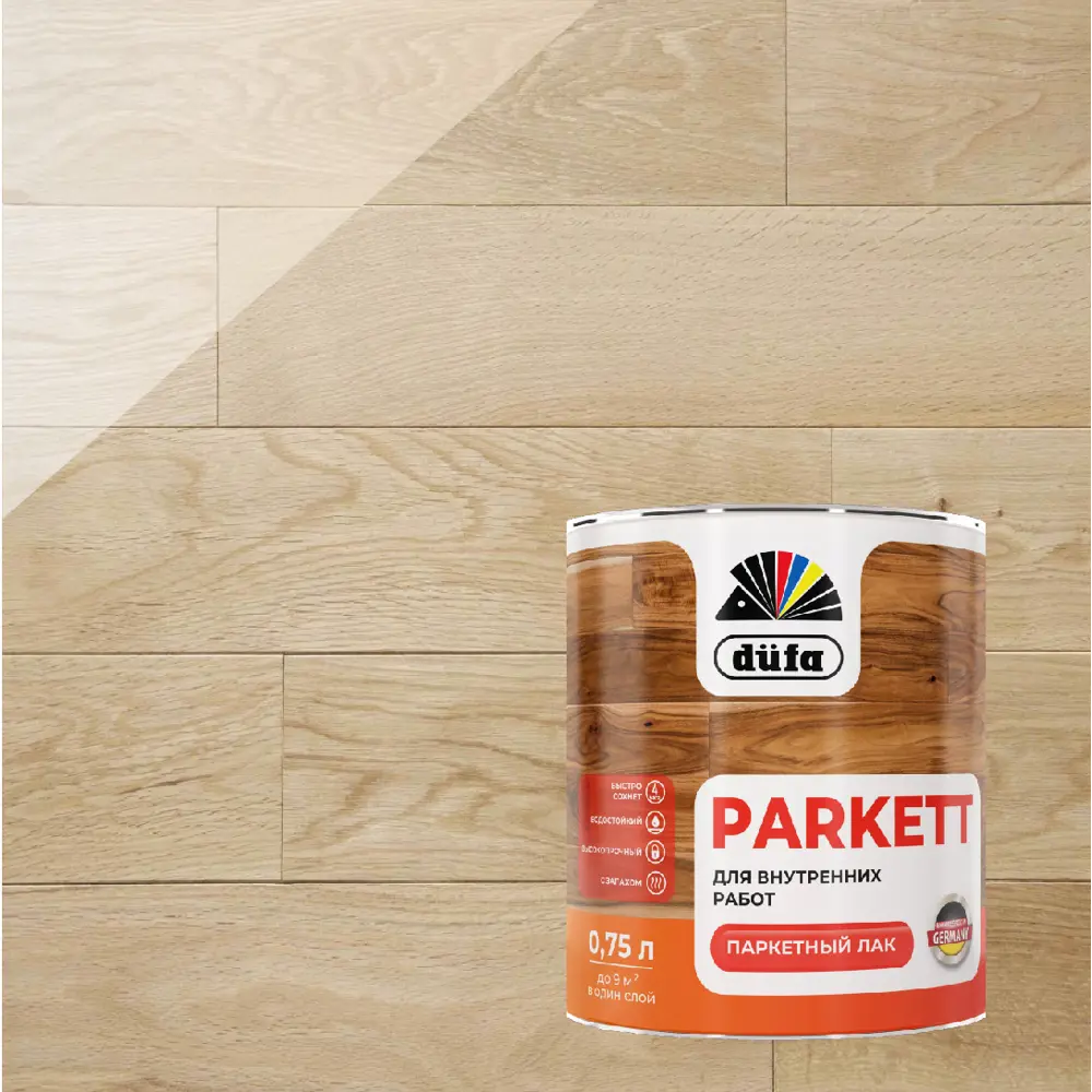 Паркетный лак Dufa Parkett для деревянных полов и лестниц 86496682 STLM-0069463