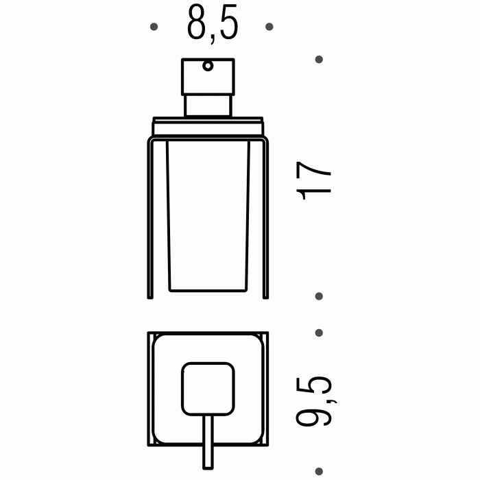 B9334 Дозатор настольный COLOMBO FOREVER Colombo Design - Вид №2