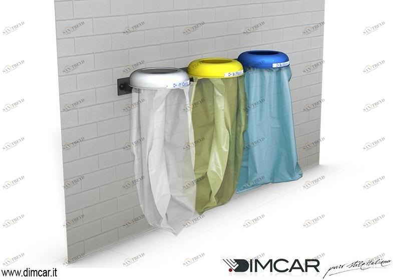 DIMCAR Уличный металлический мусорный бак для раздельного сбора мусора City sun-id-1429885