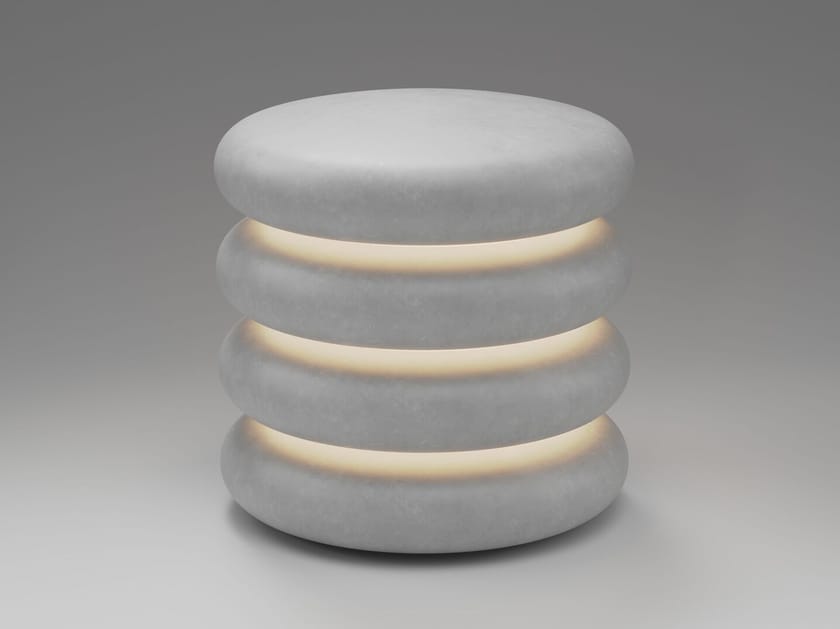 Бетонный светодиодный напольный торшер с диммером Deltalight CAMI ARCH-00083460