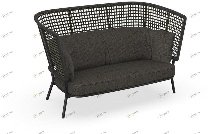 Talenti Садовый диван из ткани с высокой спинкой Moon alu sun-id-1383611