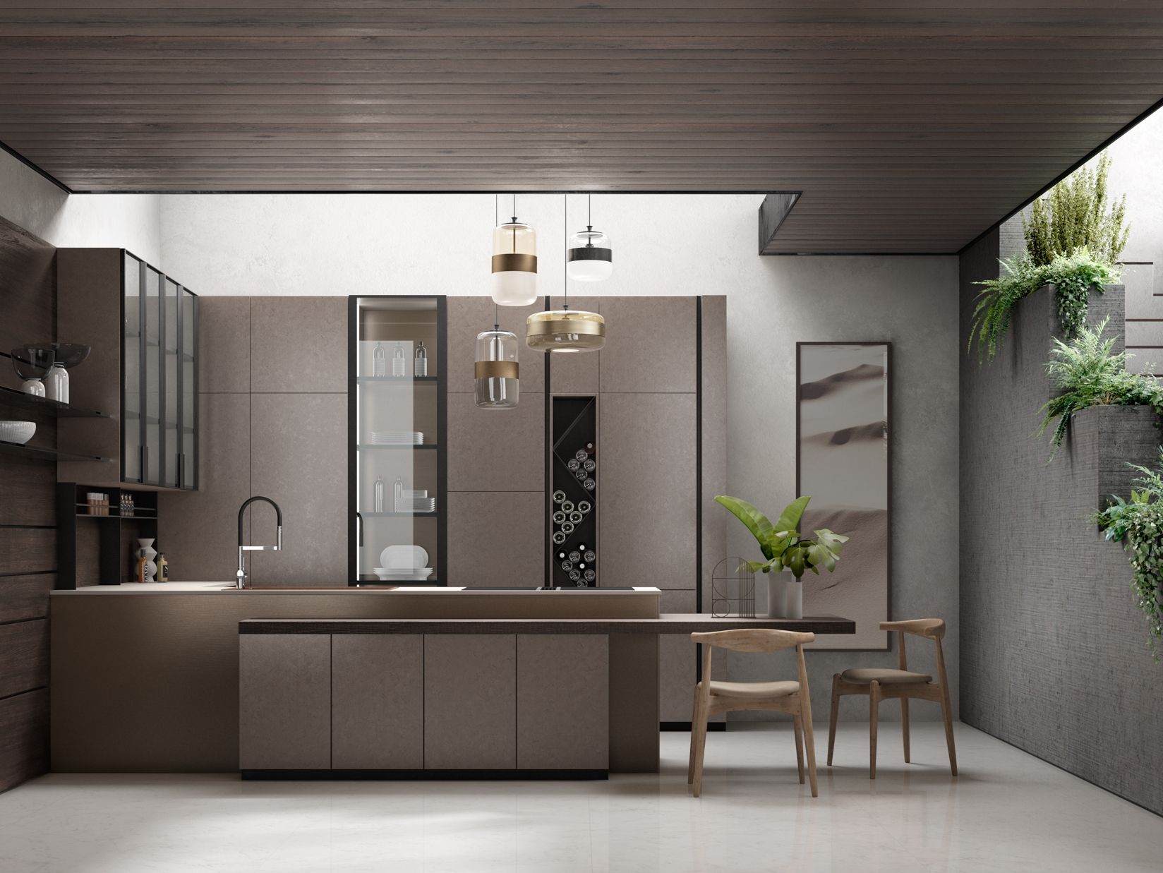 Кухня с полуостровом Floritelli Cucine ARCH-00007574
