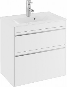 47392 Мебельный пакет IFO Sense, тонкий умывальник с двумя ящиками, компактный, Ш = 900 мм, Ш1 = 915 мм, белый