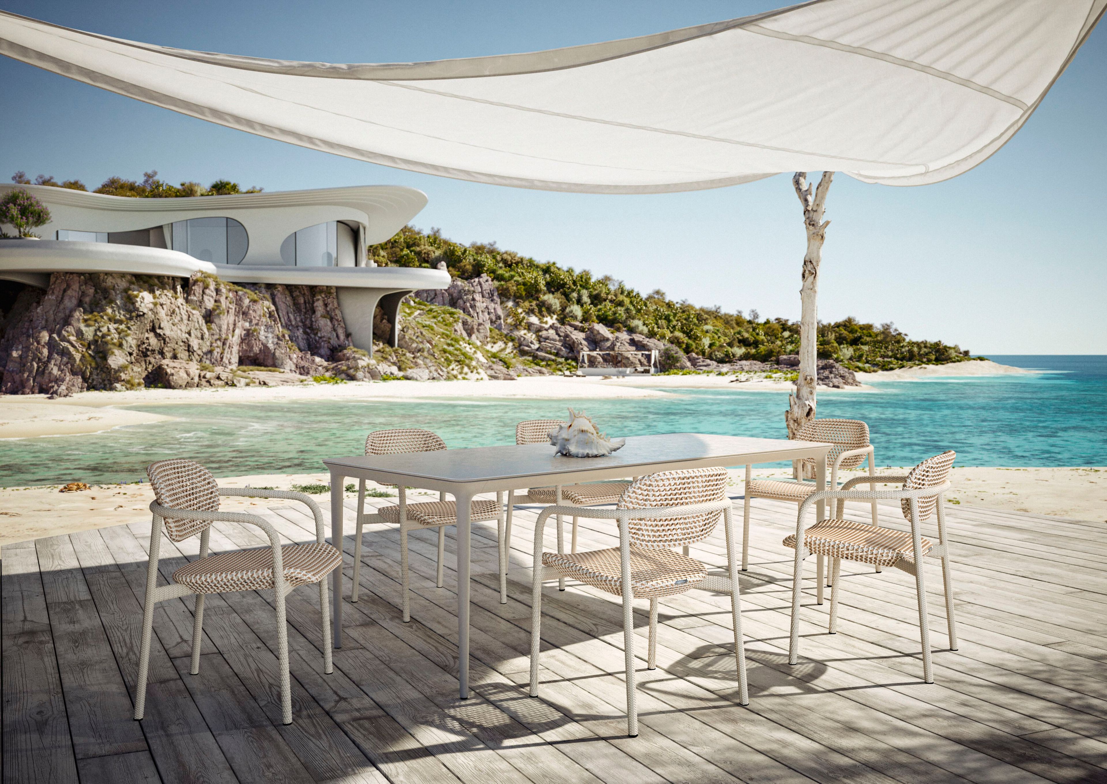 Прямоугольный садовый стол с верхней частью HPL DEDON BELLMONDE ARCH-00152107 - Вид №23