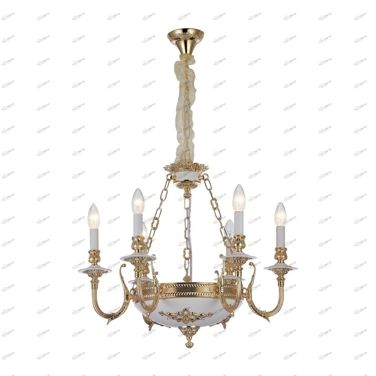 Подвесная люстра Arte Lamp A5966LM-6WG ARTE LAMP ДИЗАЙНЕРСКИЕ 187652 Золотой 