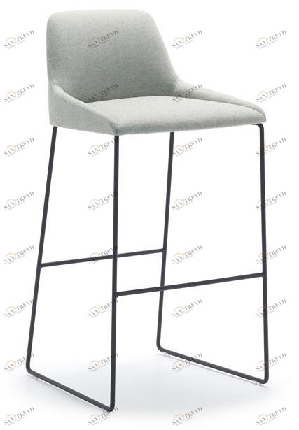 Andreu World Высокий табурет из саночной ткани со спинкой Alya Bq1592 / bq1593