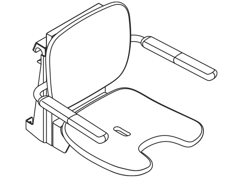 802.51.14660 Подвесное сиденье премиум-класса HEWI Sitzen  - Вид №3