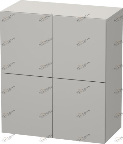 LC117700707 L-Cube Шкаф Бетонно-серый матовый декор Duravit