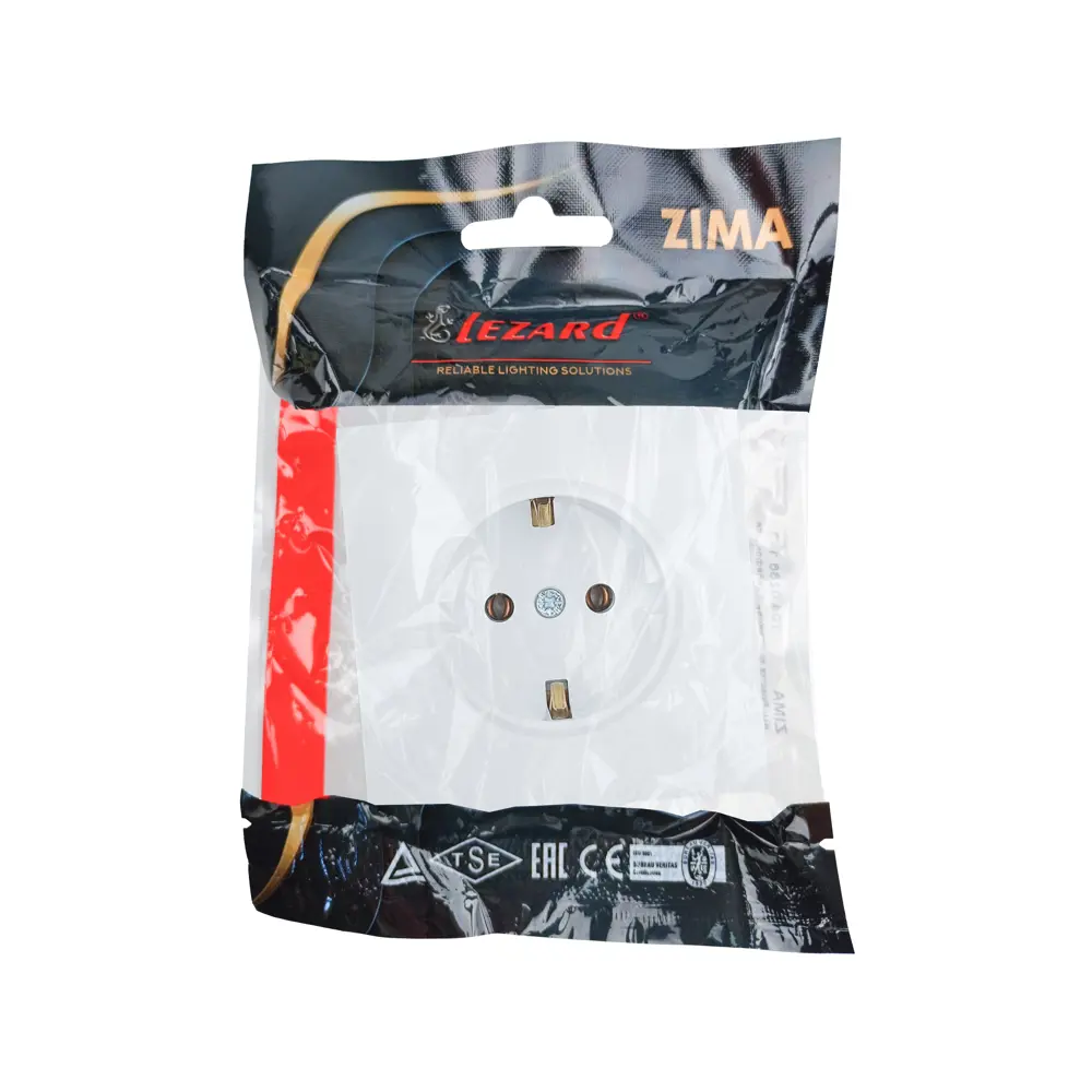 Розетка Lezard Zima для скрытого монтажа с заземлением 89398361 STLM-1574006 - Вид №4
