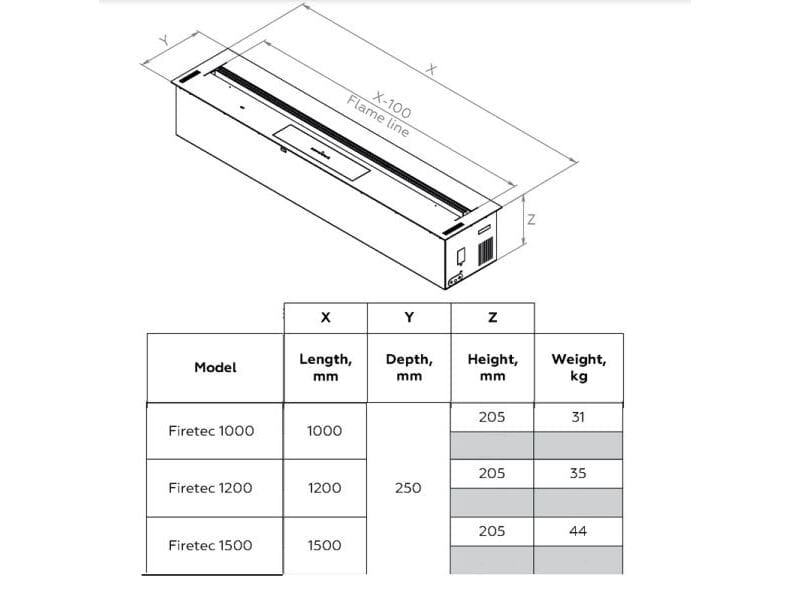 Автоматическая горелка для камина на биоэтаноле BRITISH FIRES Firetec ARCH-00052176 - Вид №4