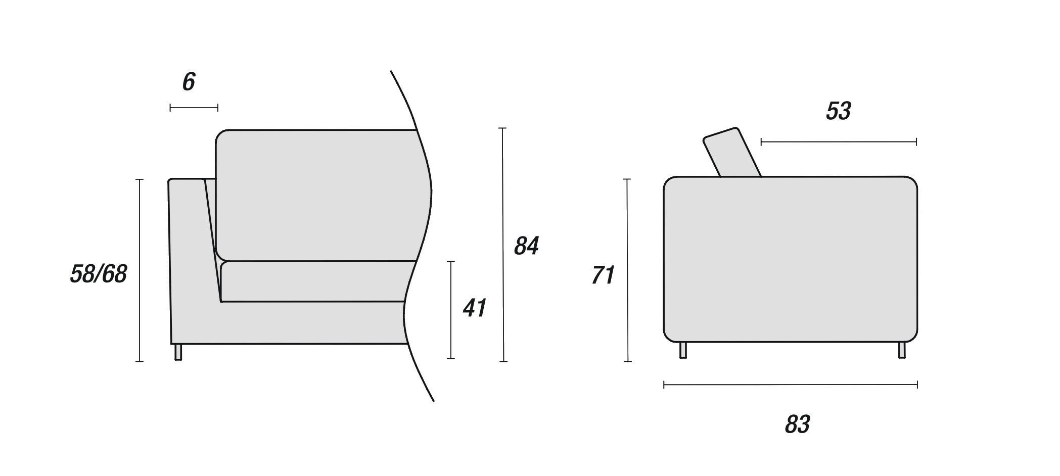 Тканевое кресло с подлокотниками Ditre Italia 356 ARCH-00040829 - Вид №4