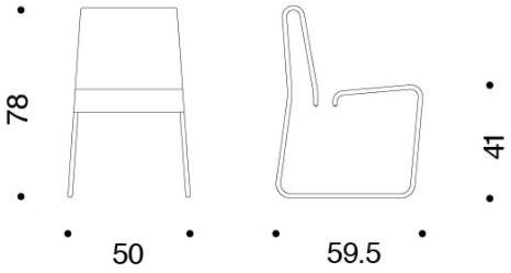 Danese Milano Стул с салазками из хромированного металла и полипропилена Farallon sun-id-1516542 - Вид №3