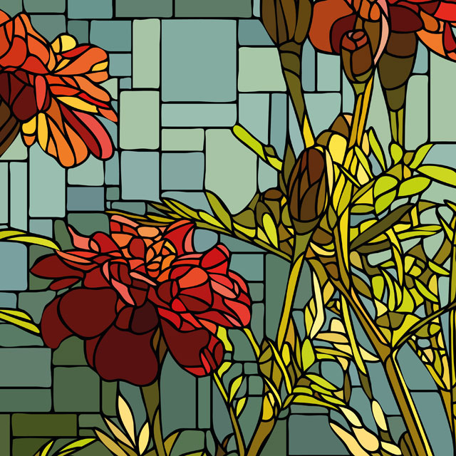 Стеновые панели - Витраж Мармарис LIGRON LIST126 2244