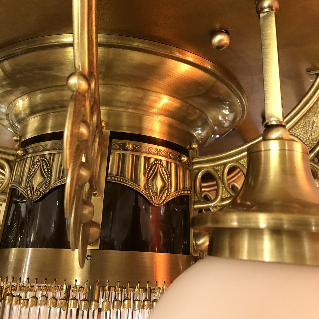 Orion DLU 1660/6+1 alt-MS/466 opal sm люстра потолочная ADELE 81891 - Вид №2