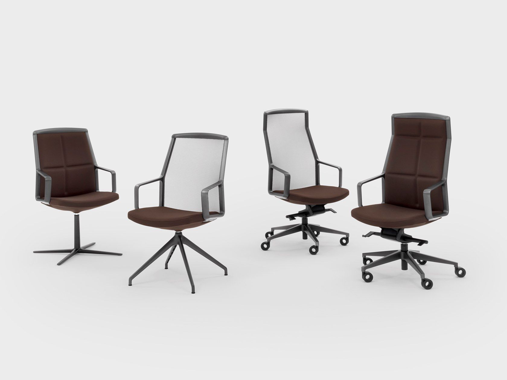 4-спицевое кожаное кресло с подлокотниками Viganò Adele ARCH-00104240 - Вид №2