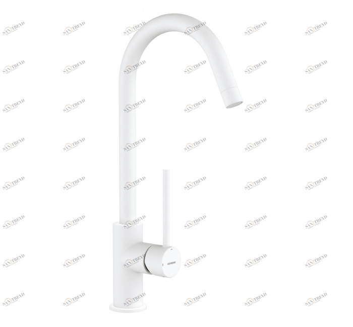 GENEBRE 65403 18 40 66 Tau White Смеситель для мойки однорычажный, 25 картриджей, холодный старт 