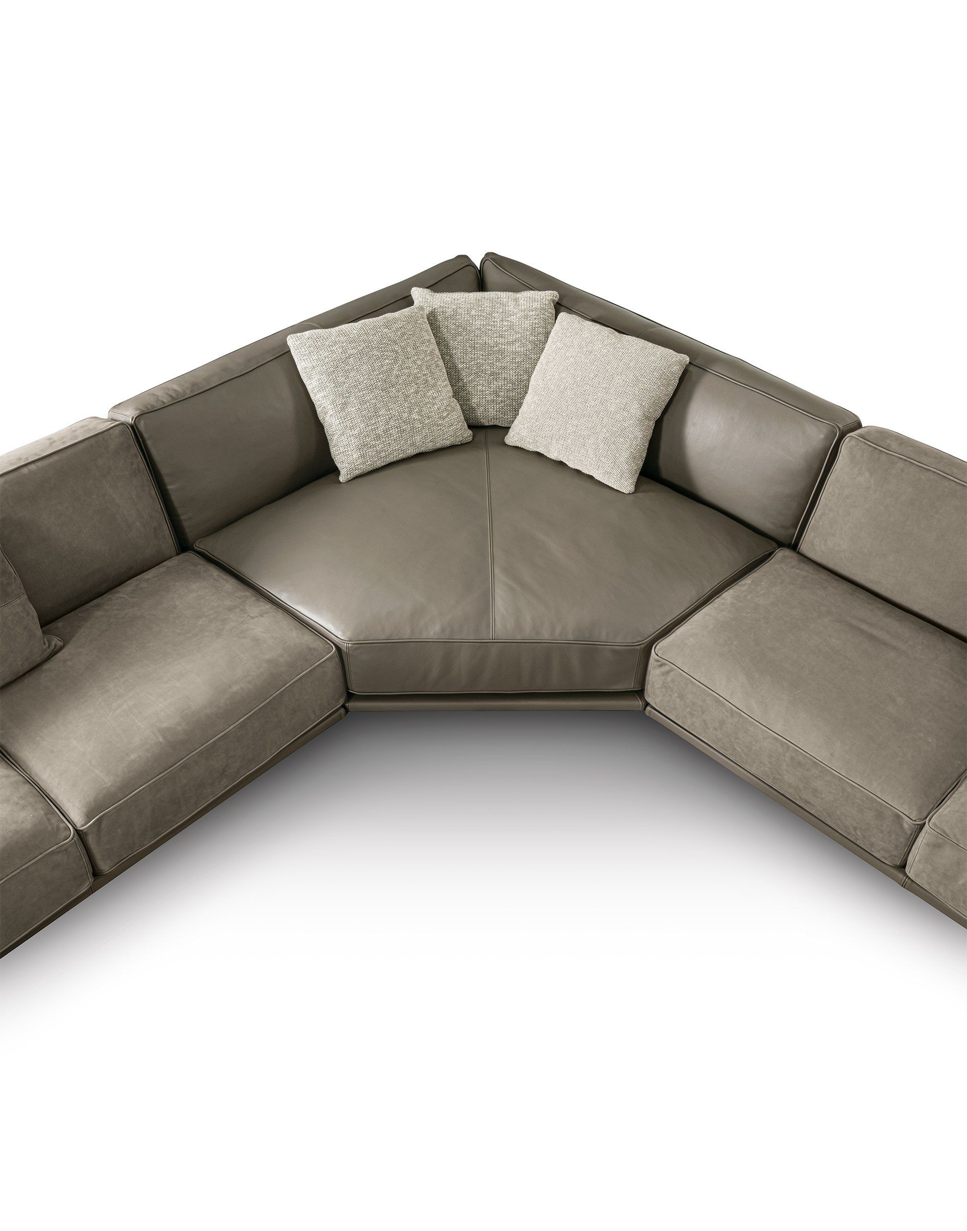 Кожаный угловой диван Longhi Loveluxe 2019-Rhythm collection ARCH-00071061 - Вид №2