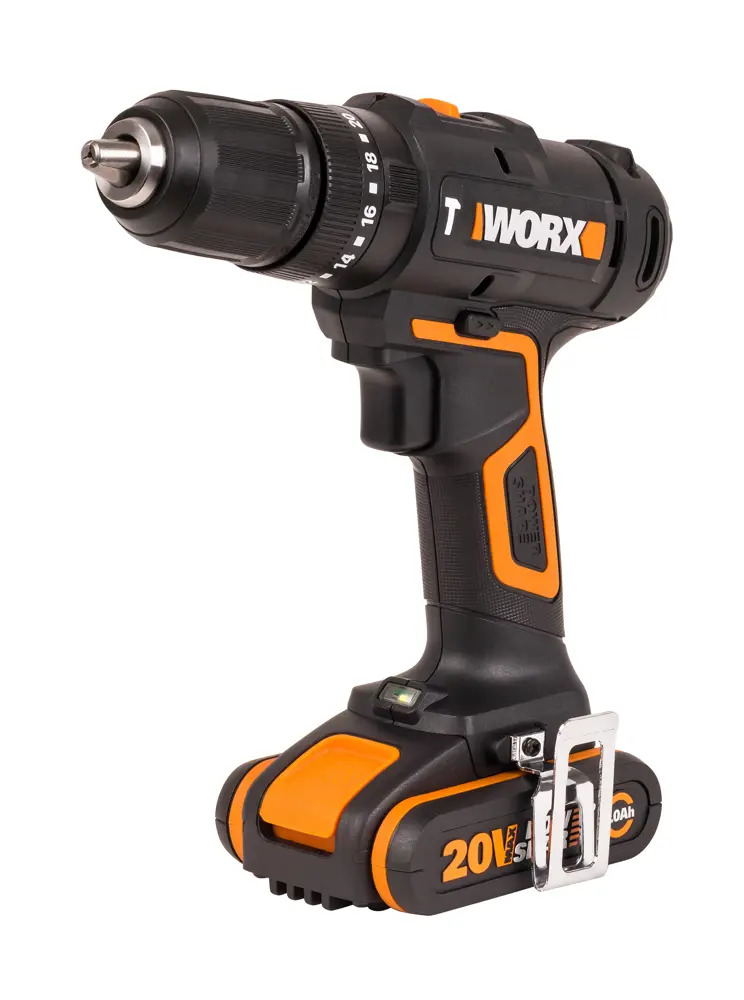Аккумуляторный шуруповерт Worx WT375 с двумя батареями и кейсом 89352756