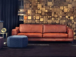 Borzalino 4-х местный кожаный диван Ben