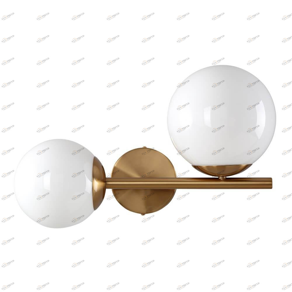 Бра настенное белое с золотым Crystal Lux Feliz AP2 Bronze/Whit CRYSTAL LUX FELIZ 00-3931755 Белый;золото 
