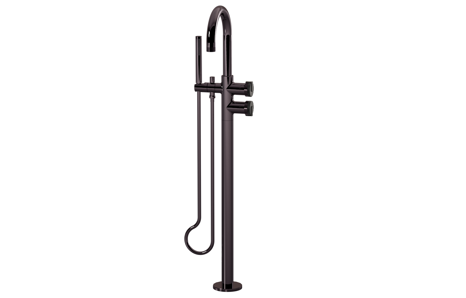 E-11554-R1MBK-L1MBK-OX Смеситель напольный отдельностоящий (внешняя часть) GRAFF MOD+
