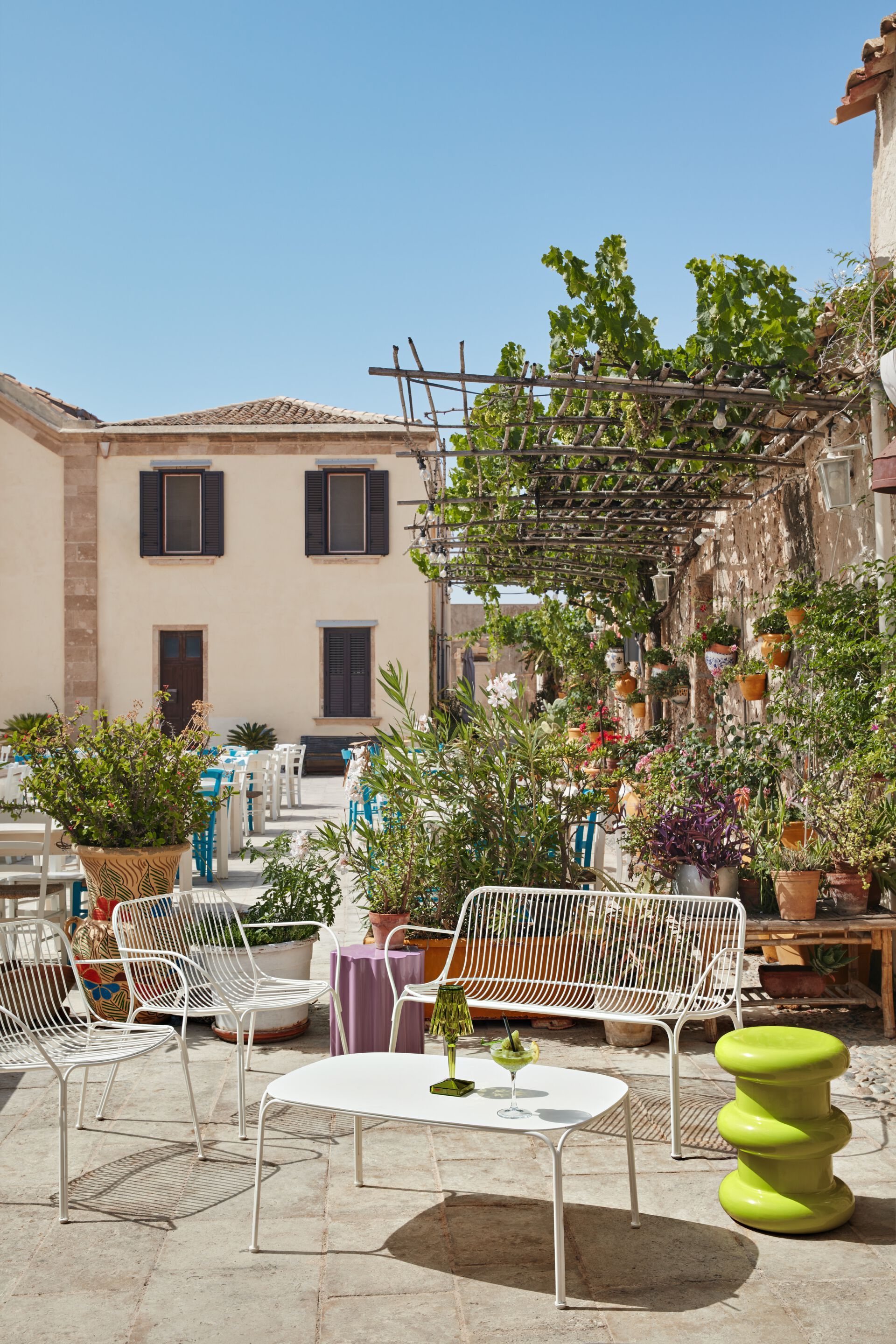 Прямоугольный садовый столик из оцинкованной стали Kartell Hiray ARCH-00094326 - Вид №23