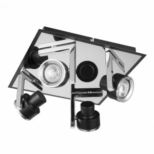 Спот потолочный галогеновый на 4 лампы хром "Арно 2" 541020704 DE MARKT АРНО 2 00-3924306 Хром