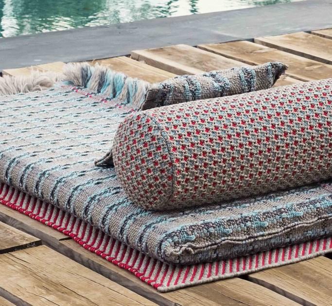 GAN Однотонный прямоугольный коврик из полипропилена для улицы Garden layers sun-id-1433150 - Вид №10