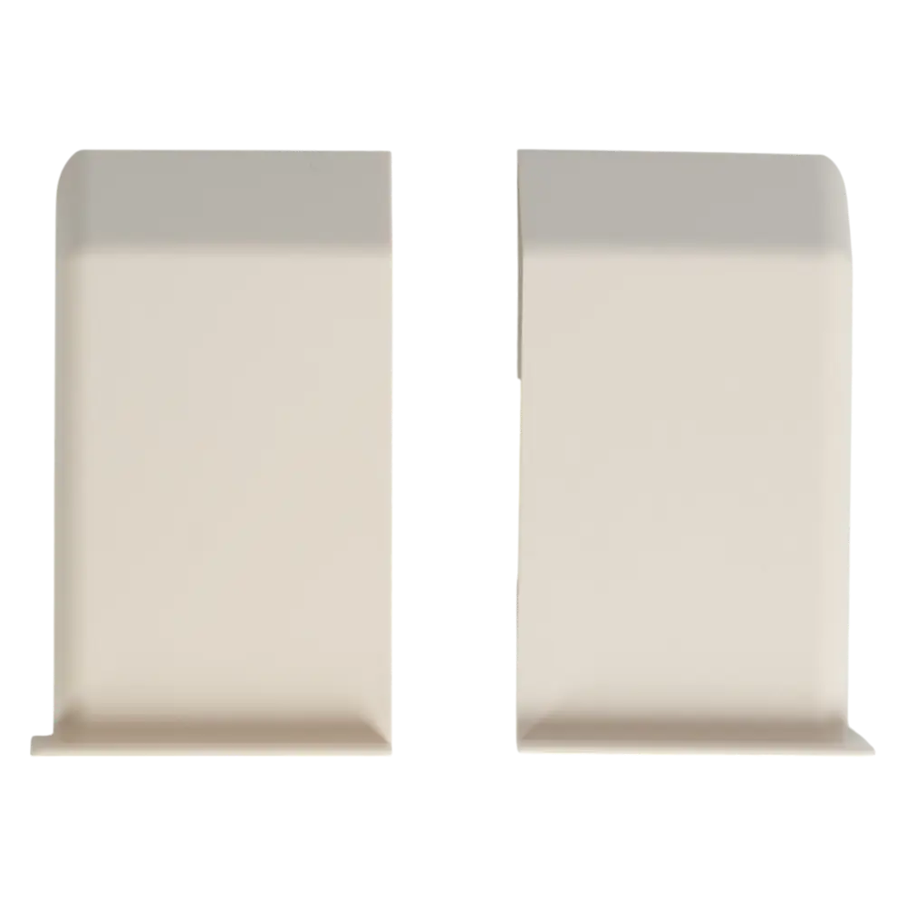 INDAUX Декоративные крышки для навесов 43x13x72 мм белые (2 шт) 89402304 STLM-1565704