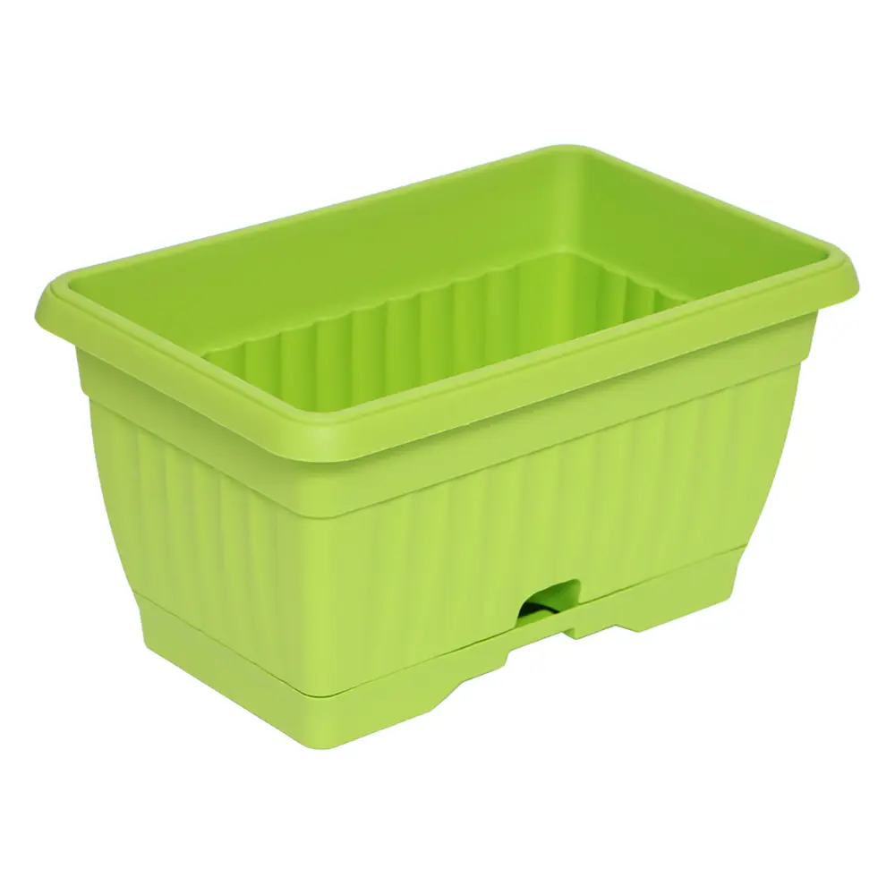 Балконный ящик 19.5x16x30 см v9.3 л пластик зеленый киви 89095023 STLM-2071164 Santreyd 